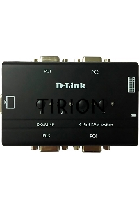 Переключатель KVM D-link DKVM-4K/B3A 4-портовый KVM-переключатель с портами VGA и PS/2
