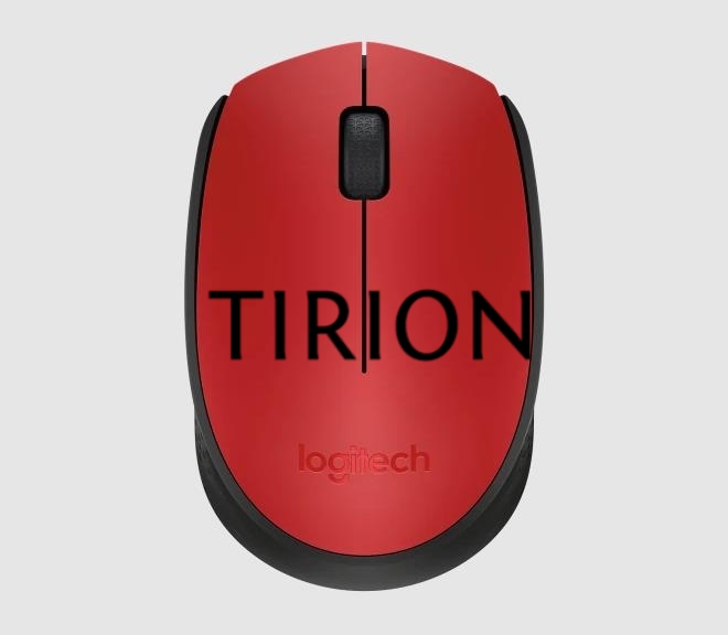 Мышь беспроводная Logitech M170, красный, 1000 dpi, радиоканал, USB, кнопки - 3