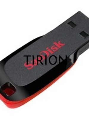 Флеш диск Sandisk 32Gb Cruzer Blade SDCZ50-032G-B35 USB2.0 черный/красный