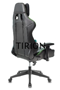 Кресло игровое Бюрократ VIKING 5 AERO LGREEN черный/салатовый искусственная кожа