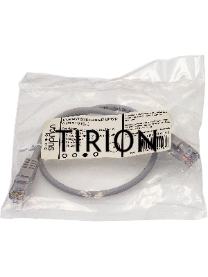 Патч-корд Suprlan 10-0141 UTP RJ-45 вил.-вилка RJ-45 кат.5E 0.5м серый LSZH 24AWG