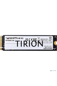 Накопитель SSD Patriot Viper VP4300 Lite, 1Tb, PCIe 4.0 x4, M.2 2280, NVMe, R/W 7400/6400, с радиатором