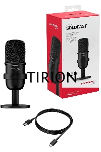 Микрофон проводной HyperX SoloCast 2м черный