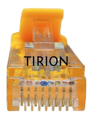 Патч-корд Suprlan 10-0161 UTP RJ-45 вил.-вилка RJ-45 кат.5E 0.5м желтый LSZH 24AWG