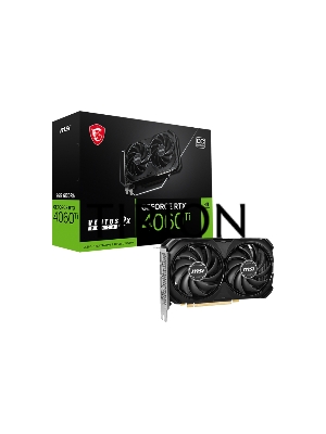 Видеокарта MSI RTX4060Ti VENTUS 2X BLACK OC PCI-E 4.0 8 ГБ GDDR6, 128 бит, DisplayPort x3, HDMI