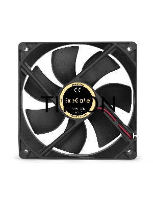 Вентилятор для корпуса ExeGate EX12025SM черный, 120 мм, 1500 об/мин, 24 дБ, 2 pin