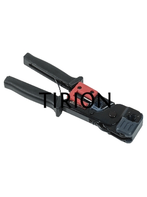 Инструмент обжим RJ-45/12/11 без храп. мех. чёрн-красн. ITK TM1-B10V