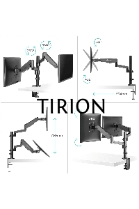 Кронштейн (держатель) ONKRON G140 для двух мониторов 13