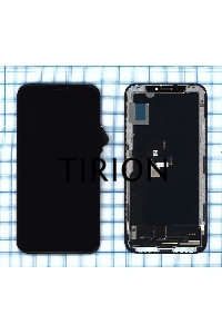 Дисплей Amperin для Apple iPhone X в сборе с тачскрином (Soft Oled), черный