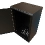 Шкаф коммутационный WRline (WR-TW-1866-SR-RAL9004) настенный 18U 600x600мм пер.дв.металл 2 бок.пан. 60кг черный 520мм 908мм IP20 сталь