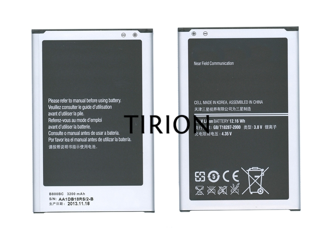 Аккумуляторная батарея B800BC для Samsung Galaxy Note 3 N9000 N9005 3.8 V 12.16Wh