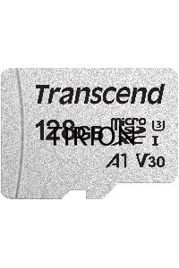 Флеш карта microSD 128GB Transcend microSDXC Class 10 UHS-I U3, V30, A1, (без адаптера), TLC
