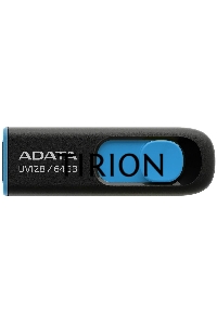 Флеш диск ADATA Flash Drive 64Gb UV128 AUV128-64G-RBE {USB3.0, BLACK/BLUE}