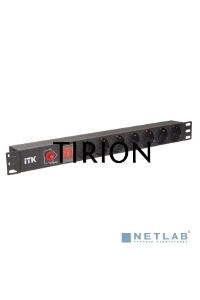 Блок PDU 7 розеток DIN49440 (нем. cтанд.), с LED выключателем,1U, без шнура, вх. IEC320 C14, алюминиевый профиль, черный PDU 7 розеток DIN49440 (нем. cтанд.), с LED выключателем,1U, без шнура, вх. IEC320 C14, алюминиевый профиль, черный
