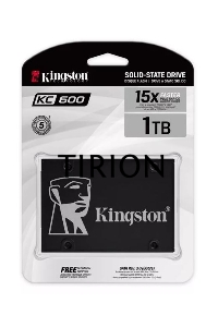 Накопитель SSD Kingston KC600, 1Tb, SATA III, 2.5