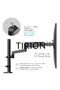 Кронштейн (держатель) ONKRON G140 для двух мониторов 13