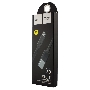 Кабель USB 2.0 hoco X5 бамбук, AM/microBM, черный, 1м