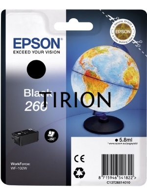 Картридж струйный Epson T266 (C13T26614010) черный (250 стр) для WF-100