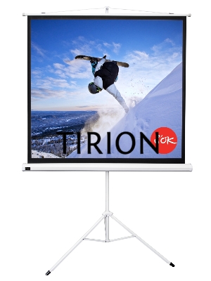 Экран 127x127см TriScreen 1:1 напольный рулонный белый71'