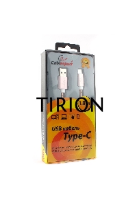 Кабель USB 2.0 Cablexpert CC-G-USBC02Cu-1.8M, AM/Type-C, серия Gold, длина 1.8м, золото, блистер