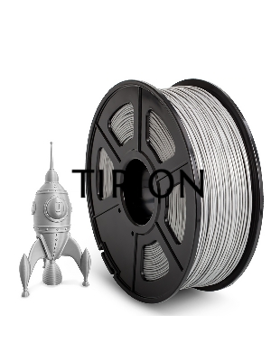 Филамент NVPRINT ABS Silver для 3D печати диаметр 1.75мм  длина 330 метров  масса 1 кг