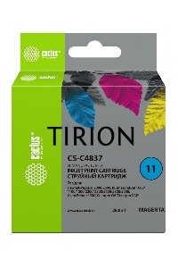 Картридж струйный Cactus CS-C4837 пурпурный (29 ml) для №11 HP 2000/2500/1000/1100/1200