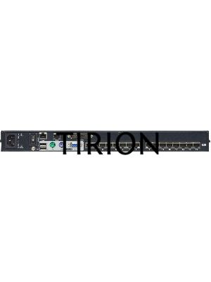 Переключатель KVM, 1 local user PS2+VGA+1 IP user =) 16 cpu (PS2/USB/Sun+VGA)/RS232, без шнуров Cat 5 High-Density KVM over the NET.