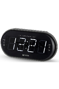 Радиочасы Vitek VT-6610 (SR) FM 87,5-108,0 МГц, AM 522-1620 KГц.Размер дисплея	1,8 дюйм.