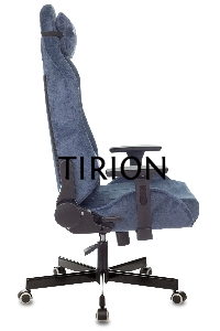 Кресло игровое Knight N1 Fabric синий Light-27 с подголов. крестовина металл