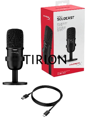 Микрофон проводной HyperX SoloCast 2м черный