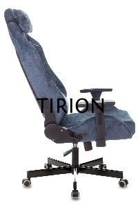 Кресло игровое Knight N1 Fabric синий Light-27 с подголов. крестовина металл