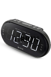 Радиочасы Vitek VT-6610 (SR) FM 87,5-108,0 МГц, AM 522-1620 KГц.Размер дисплея	1,8 дюйм.