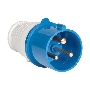 Вилка эл. каб. 32А 2P+РЕ 220В IP44 (023) EKF ps-023-32-220
