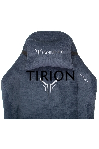 Кресло игровое Knight N1 Fabric синий Light-27 с подголов. крестовина металл