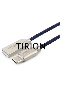 Кабель USB 2.0 Cablexpert CC-P-USBC02Bl-1.8M, AM/Type-C, серия Platinum, длина 1.8м, синий, блистер