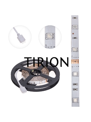Лента LED 3 м 12 В 3030 RGB IP23 30 LED/м для БП с клеммами LAMPER