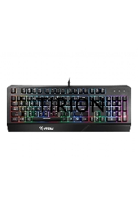 Клавиатура MSI VIGOR GK20 RU черный USB Multimedia for gamer LED (подставка для запястий)