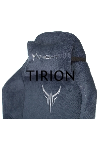 Кресло игровое Knight N1 Fabric синий Light-27 с подголов. крестовина металл