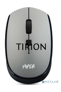 Мышь беспроводная HIPER HOMW-081 серый, 1600 dpi, радиоканал, USB, кнопки - 4