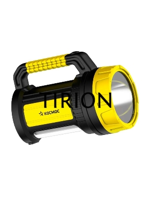 Фонарь светодиодный аккум. 5W LED 3 режима  бок. панель 10Вт зарядное устройство 220/12В КОСМОС KOCAc2005W_Ex
