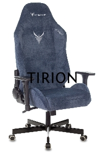 Кресло игровое Knight N1 Fabric синий Light-27 с подголов. крестовина металл