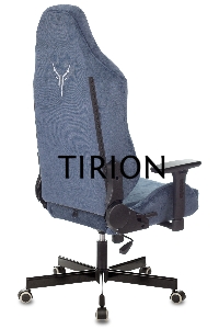 Кресло игровое Knight N1 Fabric синий Light-27 с подголов. крестовина металл