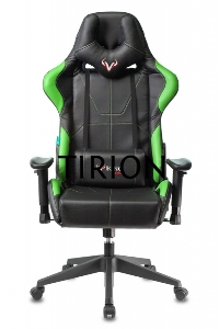 Кресло игровое Бюрократ VIKING 5 AERO LGREEN черный/салатовый искусственная кожа
