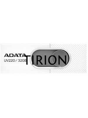 Флеш диск 32GB ADATA UV220, USB 2.0, белый/серый