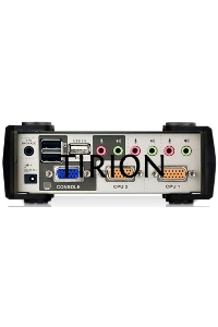 Переключатель консоли электронный, 2 порта PS/1 2 Port USB2.0 KVMP Switch with OSD
