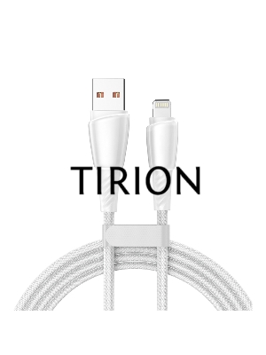 Кабель USB-A – Lightning для Apple, 2,4А, 1м, в белой нейлоновой оплетке REXANT