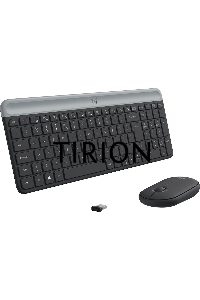 Клавиатура + мышь Logitech MK470 клав:черный/серый мышь:черный USB беспроводная slim (920-009204)