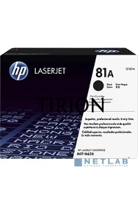 Тонер Картридж HP 81A CF281A черный для HP LJ Pro M630dn/f/h/z (10500стр.)