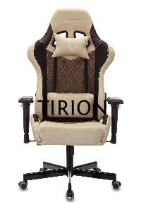 Кресло игровое Бюрократ VIKING 7 KNIGHT BR FABRIC коричневый текстиль/эко.кожа крестовина металл/пластик