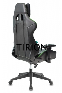 Кресло игровое Бюрократ VIKING 5 AERO LGREEN черный/салатовый искусственная кожа